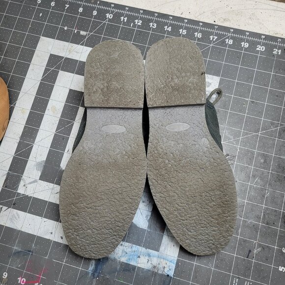 Alpine Swiss Suede Grey Wing Tip Dress Shoes Size 7 mens - Picture 7 of 8